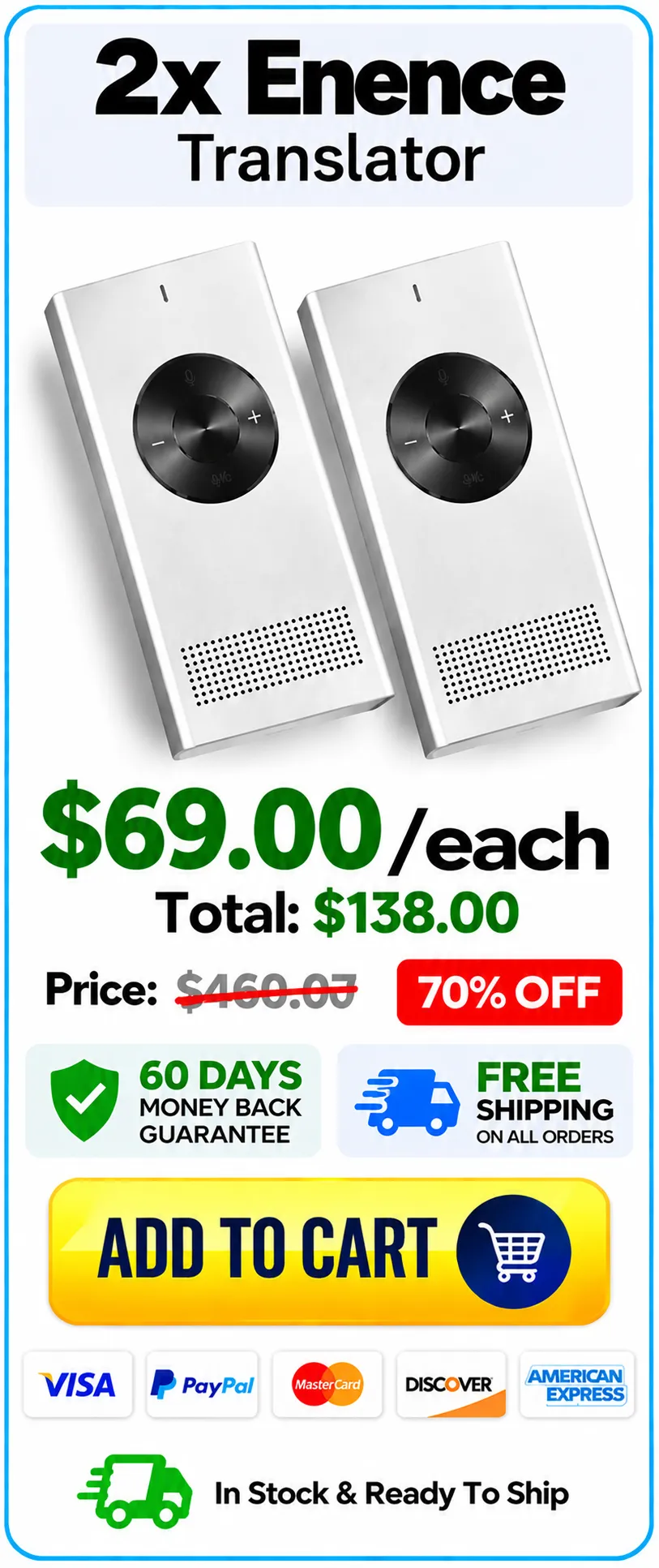 Enence Translator 2 pack